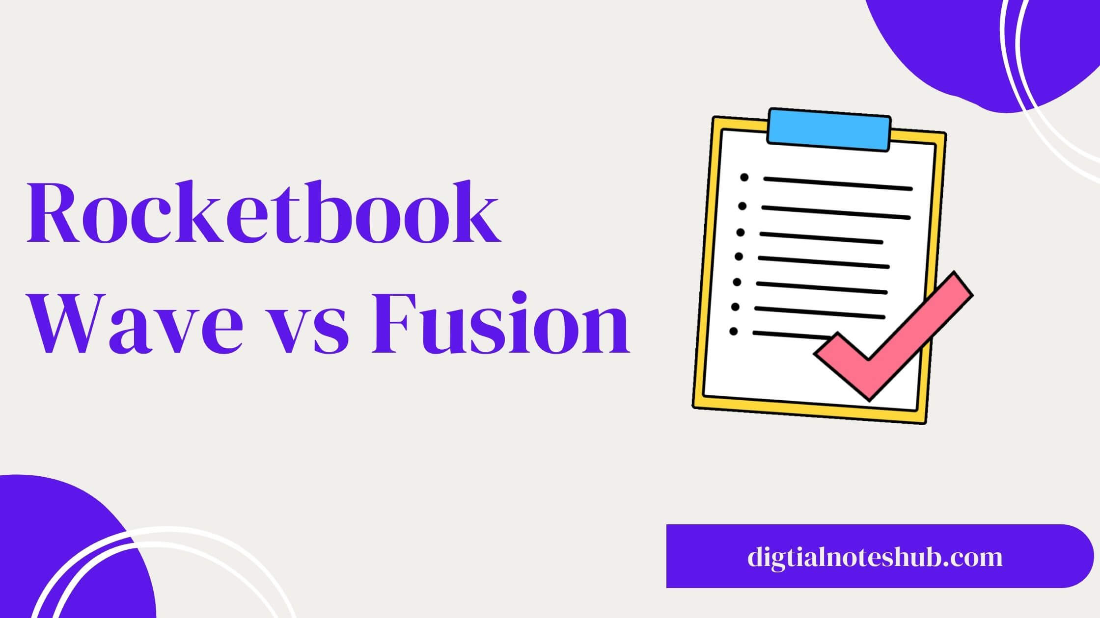 Rocketbook wave vs fusion